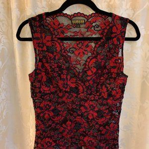Georgiou Studio Lace Tank Top Stretch Camisole M